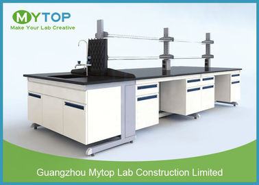 All Steel C Frame Lab Tables And Furnitures With Sink For Cleanroom Anti - Corrosion